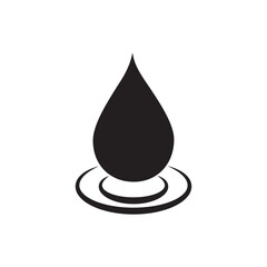 Fototapeta premium Drop water icon vector logo design template flat style