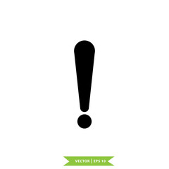 Warning icon ,attention sign icon vector logo template