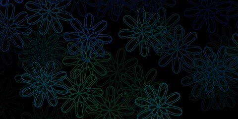 Dark Blue, Green vector template with abstract forms.