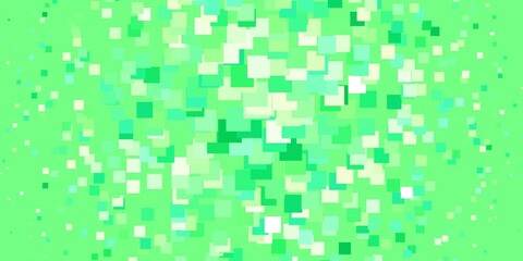 Light Green vector background in polygonal style. Abstract gradient illustration with rectangles. Best design for your ad, poster, banner.