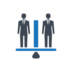 Human resource evaluation icon ( vector illustration )
