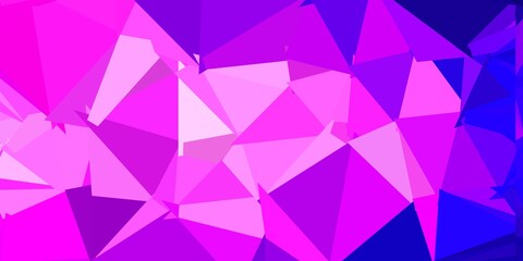 Light purple, pink vector geometric polygonal wallpaper.