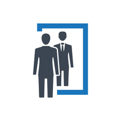 Business relationship icon ( vector illustration )