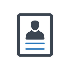 Resume icon ( vector illustration )