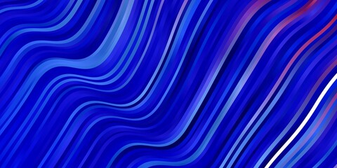 Obraz premium Light Blue, Red vector backdrop with bent lines. Colorful illustration in abstract style with bent lines. Smart design for your promotions.