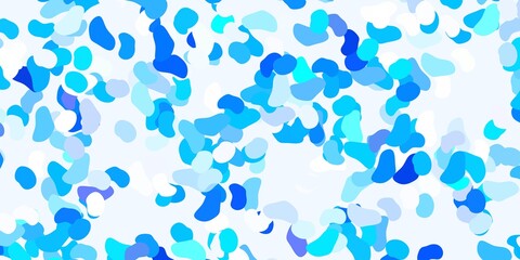 Light blue vector pattern with abstract shapes.