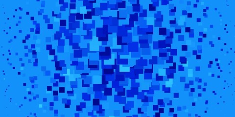 Light BLUE vector template in rectangles. Rectangles with colorful gradient on abstract background. Pattern for websites, landing pages.