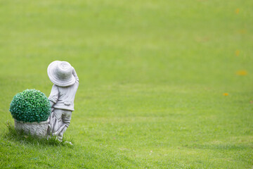 Grass with blurred background, green concept.