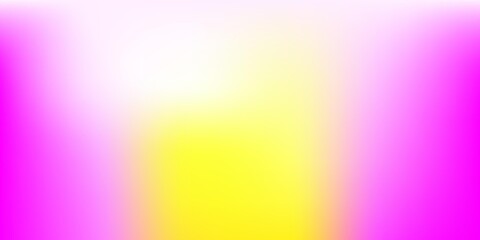 Light Pink, Yellow vector gradient blur template.