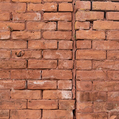 red grey brick and expansion joint