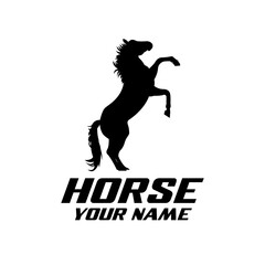 horse vector logo template. horse vector illustration