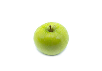 Fresh Green apple on white background.