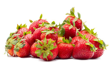 Fresh and delicious strawberry on white background.