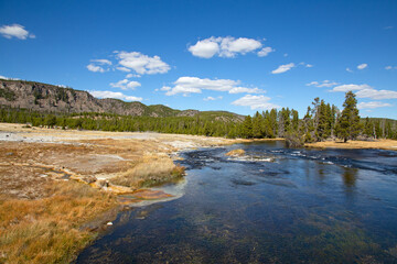 Obraz premium Black sands geyser basin