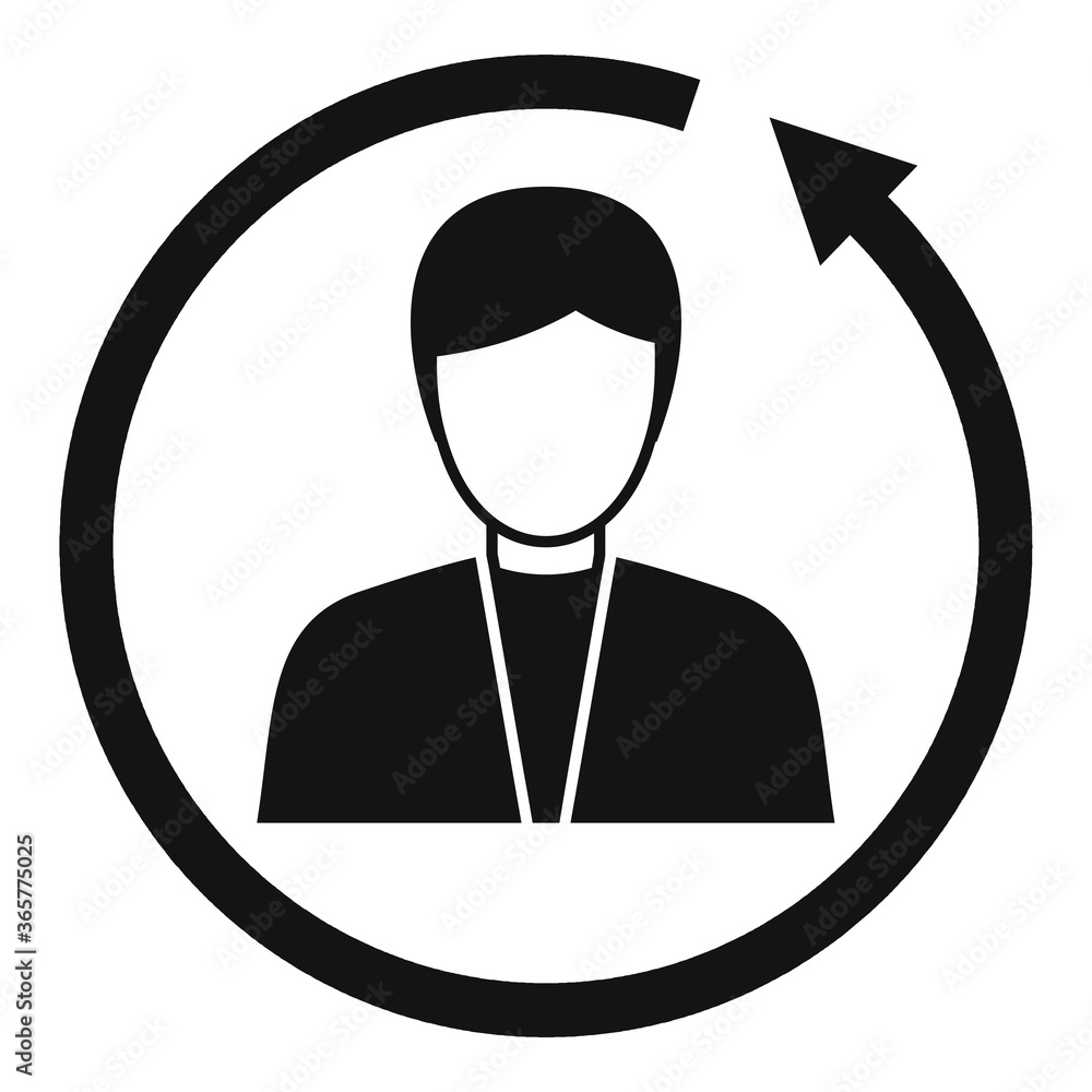 Poster manager remarketing icon. simple illustration of manager remarketing vector icon for web design isol