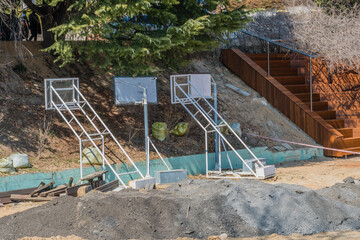 Movable goals under evergreens