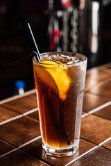tasty cocktail in the bar