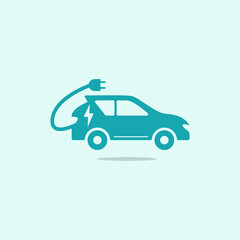Vehicles symbol electric car vector illustration