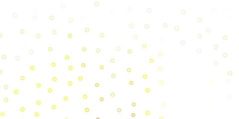 Light red, yellow vector template with circles.
