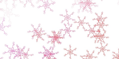 Light Pink vector background with lines.