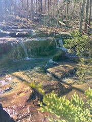 Waterfall on hiking trail