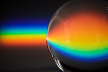 Colors of the rainbow product of Broken light, showing the spectrum of the light being bent by a...