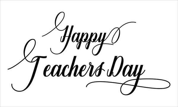 Happy teachers on sale day calligraphy