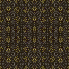 Ornament background pattern. Colored wallpaper texture. Seamless pattern for fabric, tiles, interior design or wallpaper. Background vector image