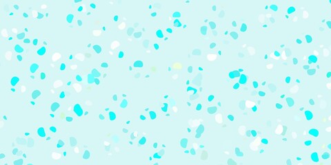 Light blue, green vector pattern with abstract shapes.