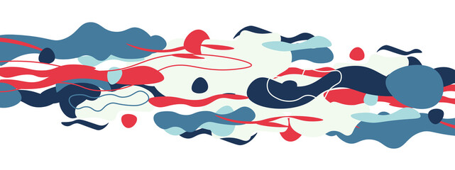 Trendy liquid style shapes abstract design, dynamic vector background for placards, brochures, posters, web landing pages, covers or banners