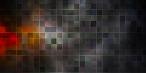 Dark Yellow vector backdrop with rectangles.