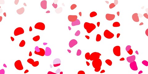 Light pink, yellow vector texture with memphis shapes.