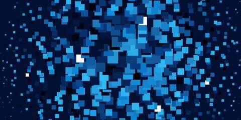 Light BLUE vector template in rectangles. Abstract gradient illustration with colorful rectangles. Design for your business promotion.