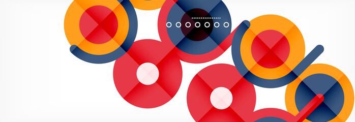 Circles and lines abstract background for covers, banners, flyers and posters and other templates