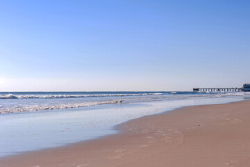 Beautiful Daytona beach,Florida and Blue sky.