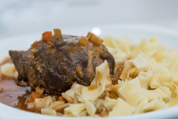 festliche Rinderroulade - Nahaufnahme