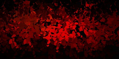 Dark green, yellow vector backdrop with chaotic shapes.