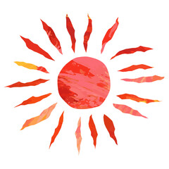 ベクター　強い日差しのイラスト