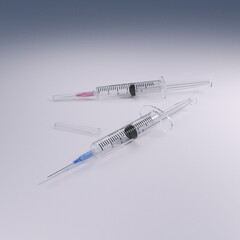 medical syringe with a needle