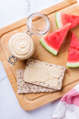 Organic watermelon seed butter, spread rich in antioxidants