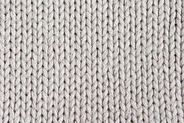 White knitting wool texture background.