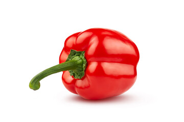 Ripe bell pepper on a white background. Isolated.