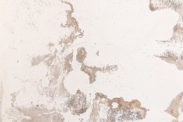 Empty interior for design, Old concrete white wall crack. Dirty cement wall texture and background.