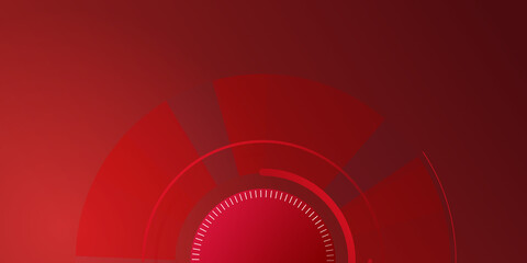 Abstract red Background with abstract trendy graphic design. Simple minimal circle clock color gradient, modern pattern backgrounds