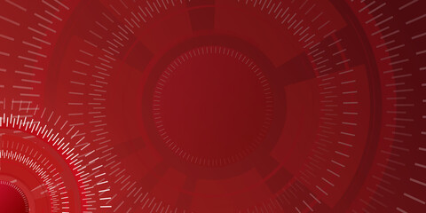 Abstract red Background with abstract trendy graphic design. Simple minimal circle clock color gradient, modern pattern backgrounds