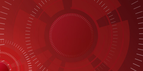 Obraz premium Abstract red Background with abstract trendy graphic design. Simple minimal circle clock color gradient, modern pattern backgrounds