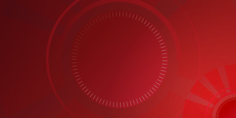 Red eye abstract technology circle. Abstract circle modern background gradient color. Yellow and pink gradient with halftone decoration.