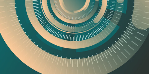 Cyber space green presentation vector