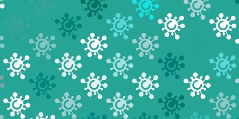 Light Green vector texture with disease symbols.