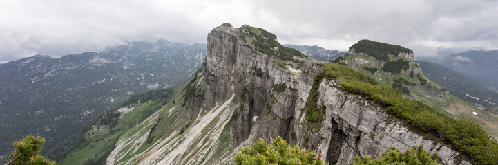 Panoramic view of Greimuth peak in the austrian Alps. Austria